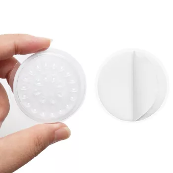   Long Lashes öntapadós ragasztótartó virág - átlátszó, 5db