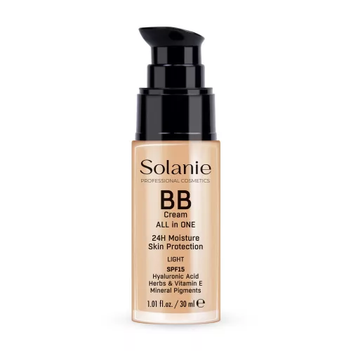 Solanie BB krém hialuronsavval és fényvédővel SPF15 - világos 30ml
