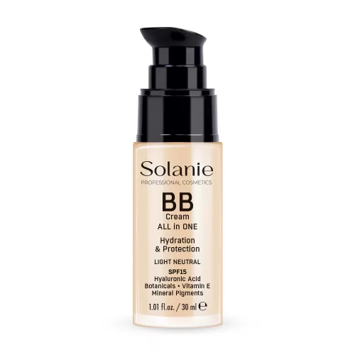 Solanie BB krém hialuronsavval és fényvédővel SPF15 - világos neutrális 30ml