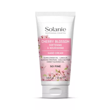   Solanie So Fine Puhító és tápláló kézkrém cseresznyevirág illattal 50ml
