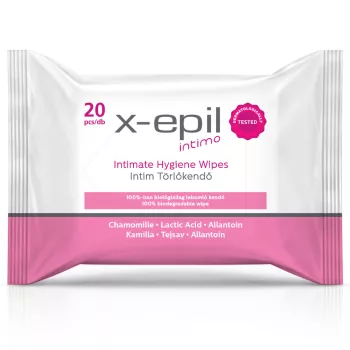 X-Epil Intimo Intim törlőkendő 20db