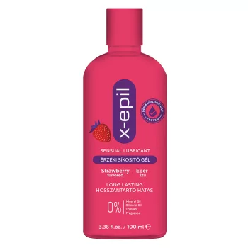X-Epil Érzéki síkosító gél eper ízű 100ml