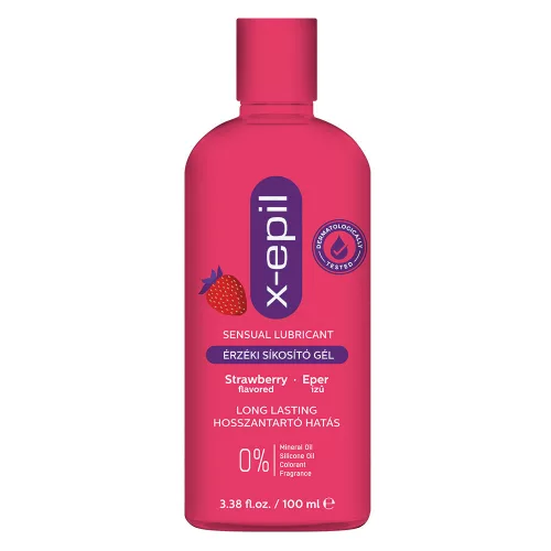 X-Epil Érzéki síkosító gél eper ízű 100ml