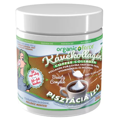 Coffee Collagen - KávéKollagén PISZTÁCIA 318g - organic force