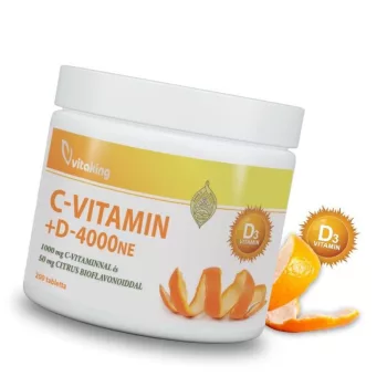 Vitaking C-1000mg + D-4000NE 200 tabletta